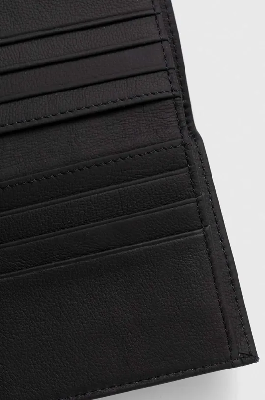 чорний Шкіряний гаманець Sisley