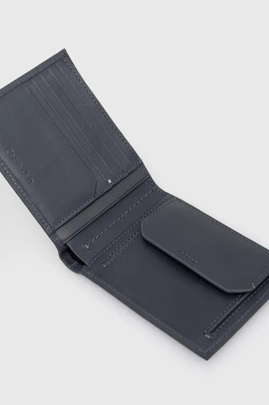 grigio Calvin Klein portafoglio in pelle