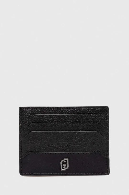 čierna Kožené puzdro na karty Liu Jo Pánsky
