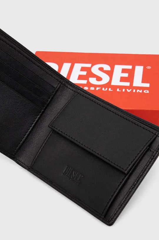 Kožená peňaženka Diesel MEDAL-D BI-FOLD COIN S WALLET 100 % Hovädzia koža
