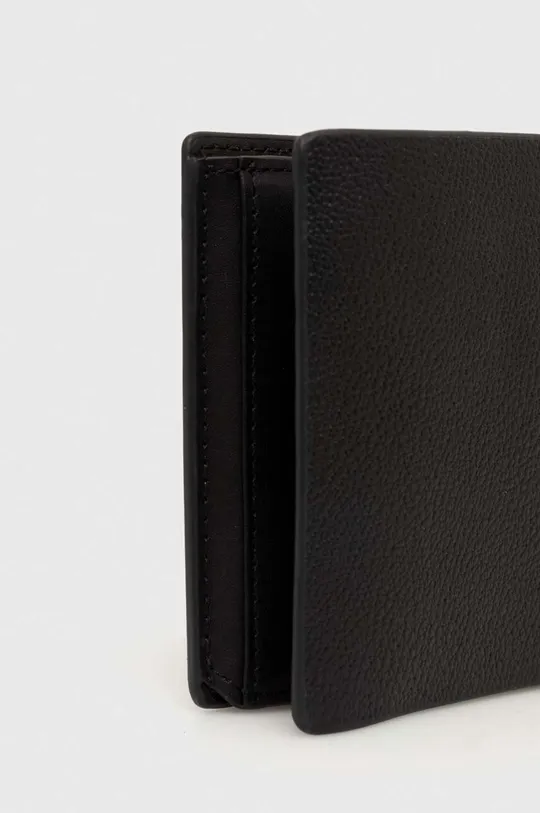 Kožená peňaženka Calvin Klein Jeans čierna