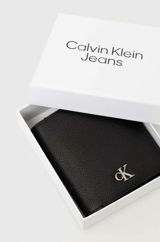 nero Calvin Klein Jeans portafoglio in pelle