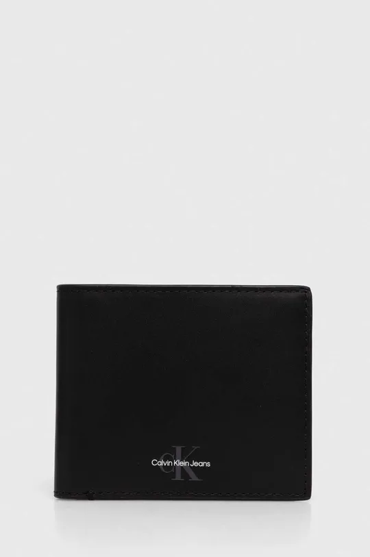 чорний Шкіряний гаманець Calvin Klein Jeans Чоловічий