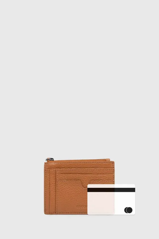 коричневий Шкіряний гаманець Coccinelle