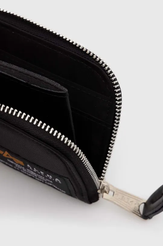 black Alpha Industries wallet Label Wallet