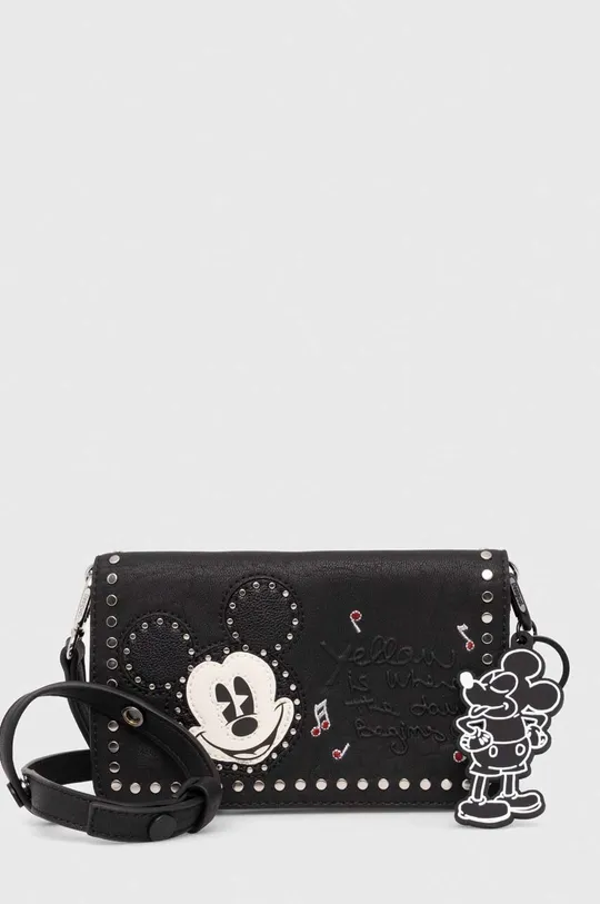 czarny Desigual portfel x Disney MICKEY ROCK MAGDA Unisex