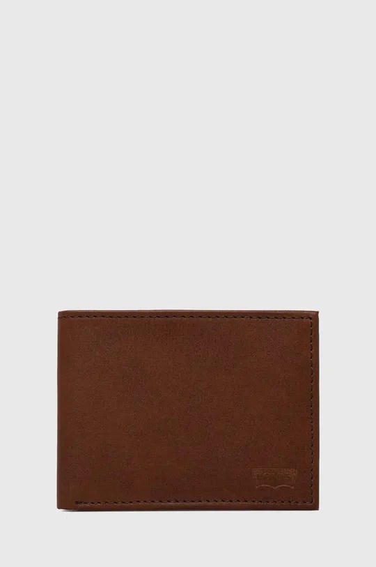 коричневый Кожаный кошелек Levi's Unisex