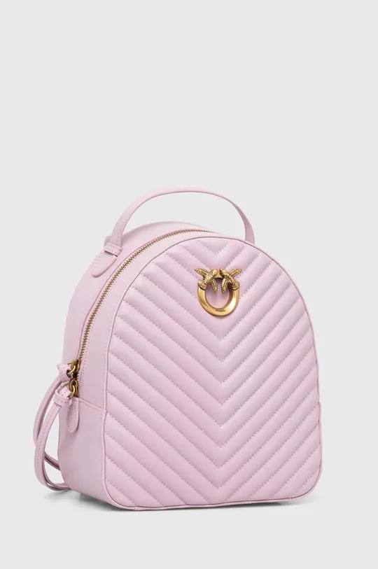 Шкіряний рюкзак Pinko фіолетовий