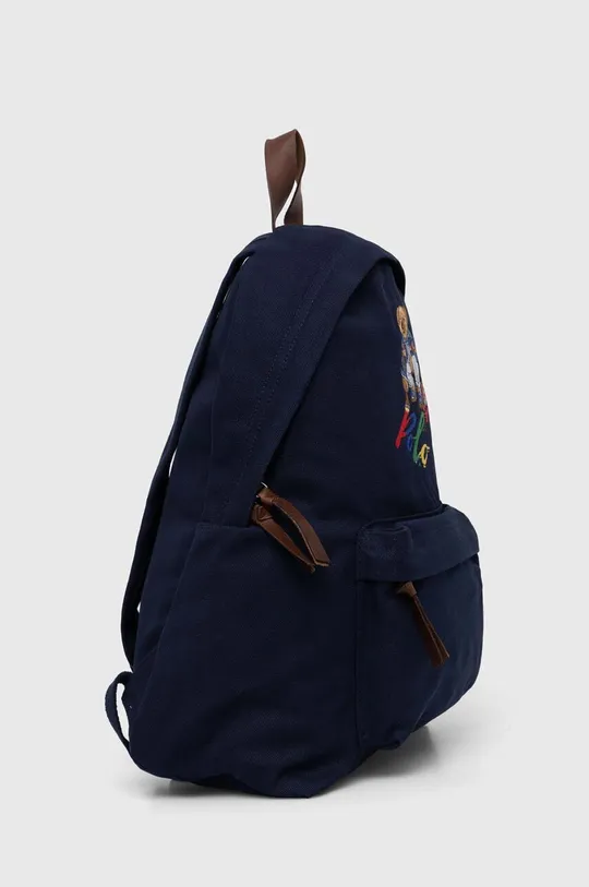 Рюкзак из хлопка Polo Ralph Lauren тёмно-синий