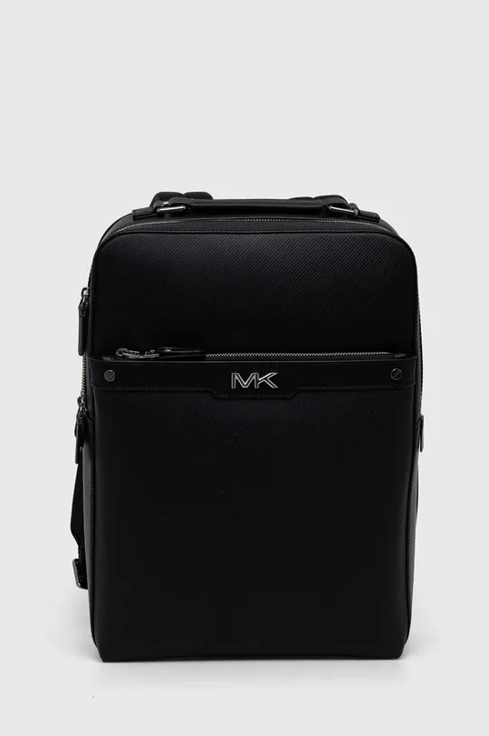 čierna Kožený ruksak Michael Kors Pánsky