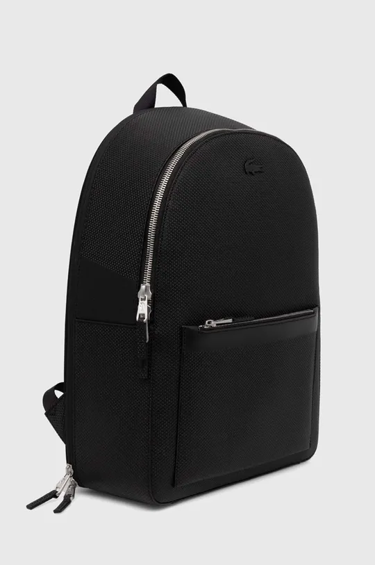 Кожаный рюкзак Lacoste чёрный