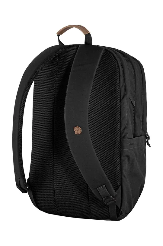 Fjallraven backpack Räven 28 Insole: 100% Polyamide Main: 65% Recycled polyester, 35% Organic cotton Other materials: Natural leather