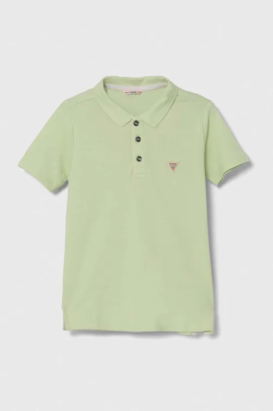 πράσινο Παιδικά βαμβακερά μπλουζάκια πόλο Guess Για αγόρια