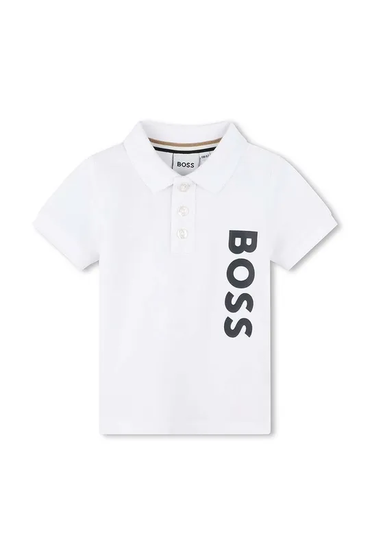 λευκό Βρεφικά βαμβακερά μπλουζάκια πόλο BOSS Για αγόρια