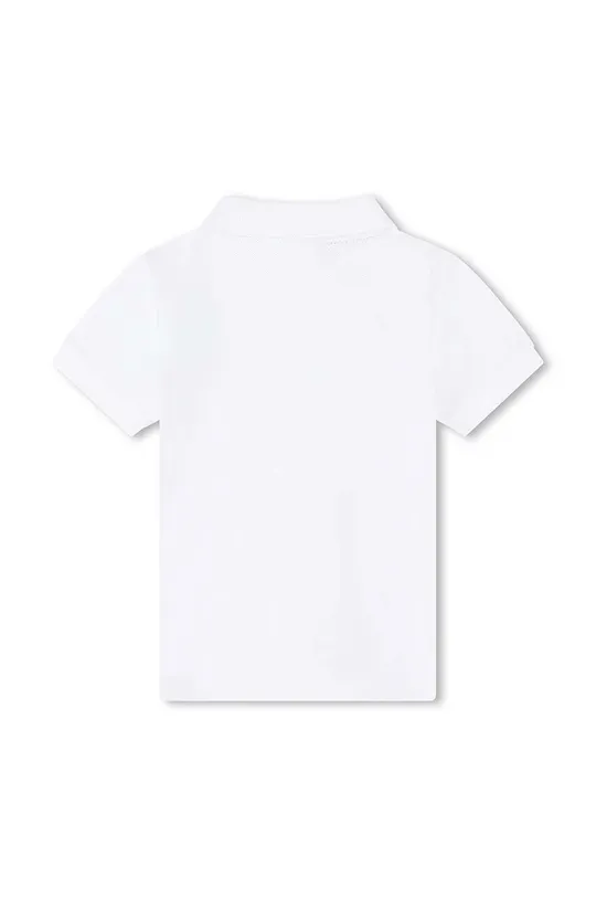 Βρεφικά βαμβακερά μπλουζάκια πόλο BOSS λευκό
