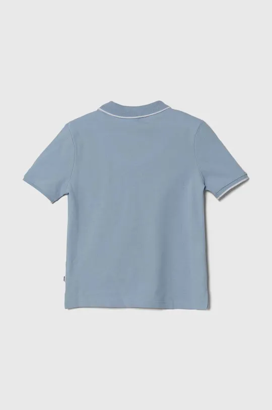 Παιδικά βαμβακερά μπλουζάκια πόλο BOSS μπλε