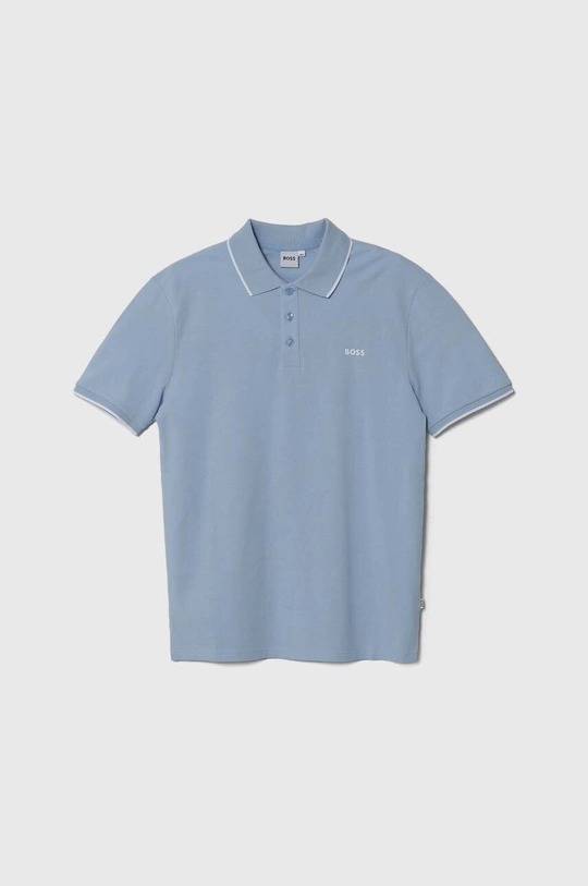 blu BOSS polo in lana bambino/a Ragazzi