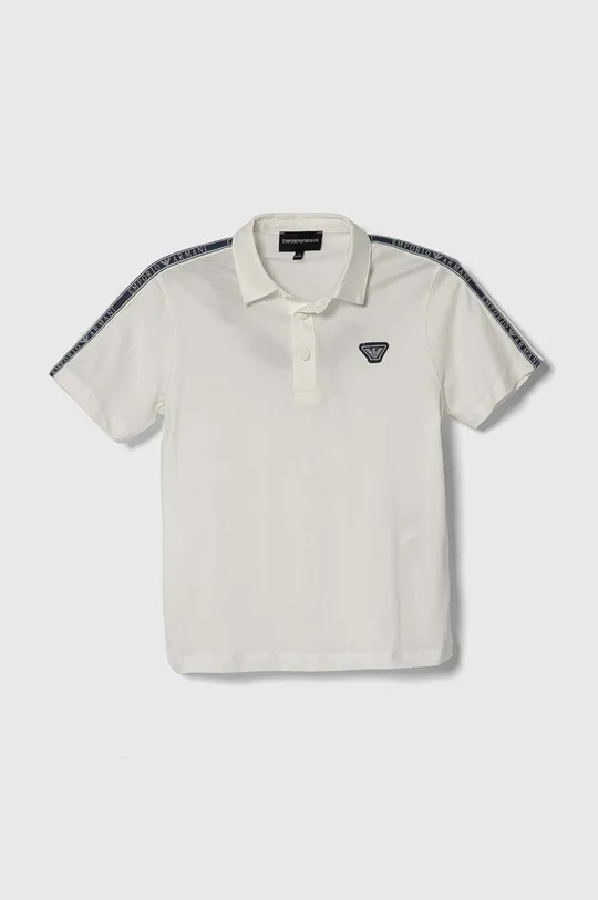 λευκό Παιδικά βαμβακερά μπλουζάκια πόλο Emporio Armani Για αγόρια