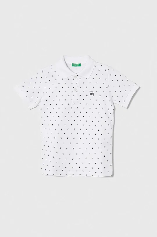 λευκό Παιδικά βαμβακερά μπλουζάκια πόλο United Colors of Benetton Για αγόρια