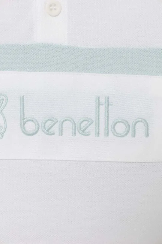 Дитяча бавовняна футболка поло United Colors of Benetton 100% Бавовна