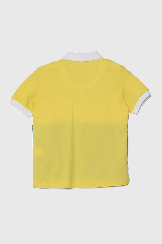 Pamučna polo majica United Colors of Benetton zlatna