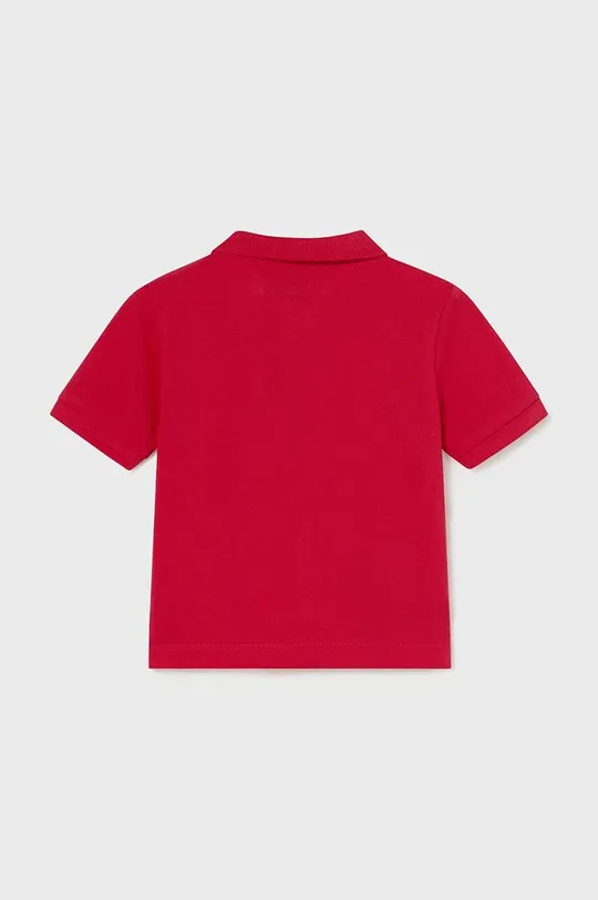 Βρεφικά βαμβακερά μπλουζάκια πόλο Mayoral κόκκινο