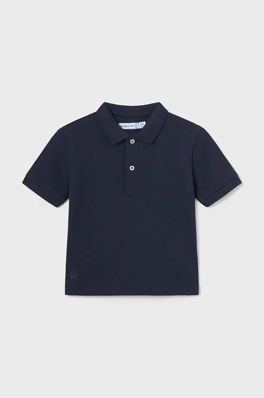 темно-синій Дитяча бавовняна футболка поло Mayoral Для хлопчиків