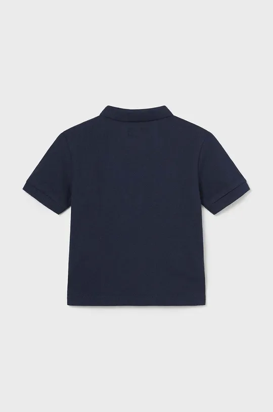 Дитяча бавовняна футболка поло Mayoral темно-синій