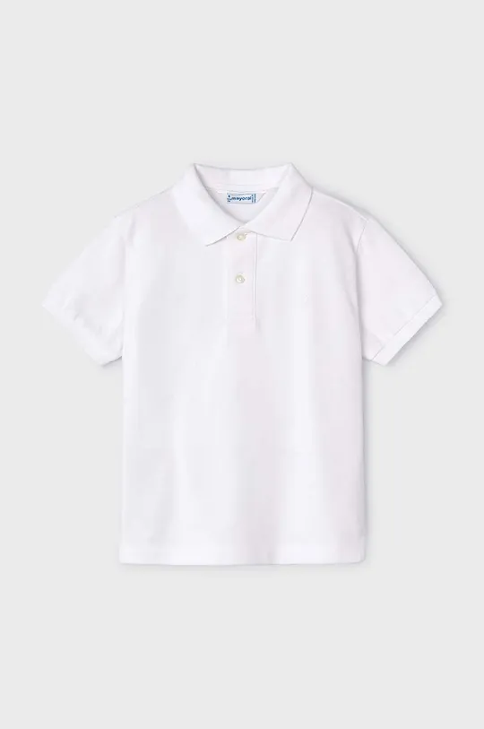λευκό Παιδικά βαμβακερά μπλουζάκια πόλο Mayoral Για αγόρια