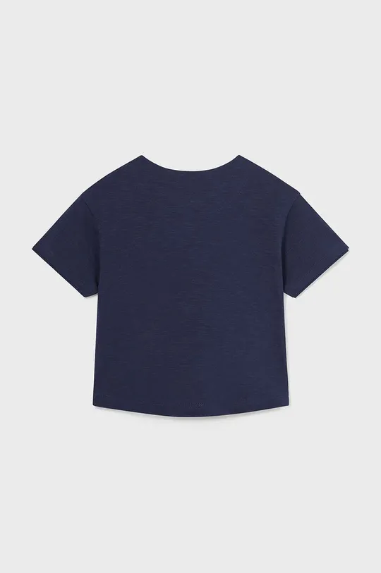 Otroške bombažne polo majice Mayoral mornarsko modra