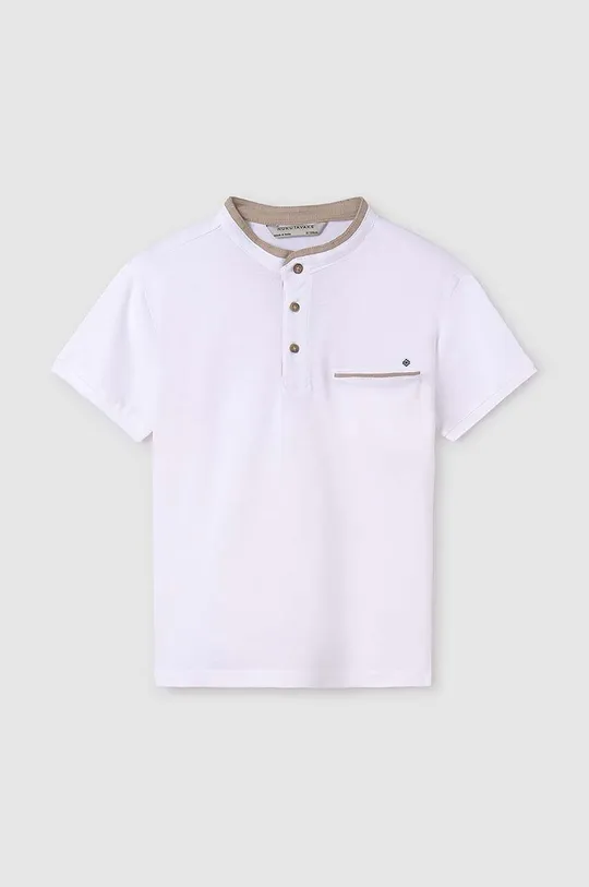 Παιδικό πουκάμισο πόλο Mayoral λευκό