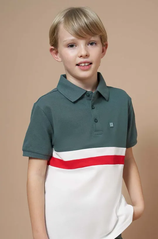 πράσινο Παιδικά βαμβακερά μπλουζάκια πόλο Mayoral Για αγόρια