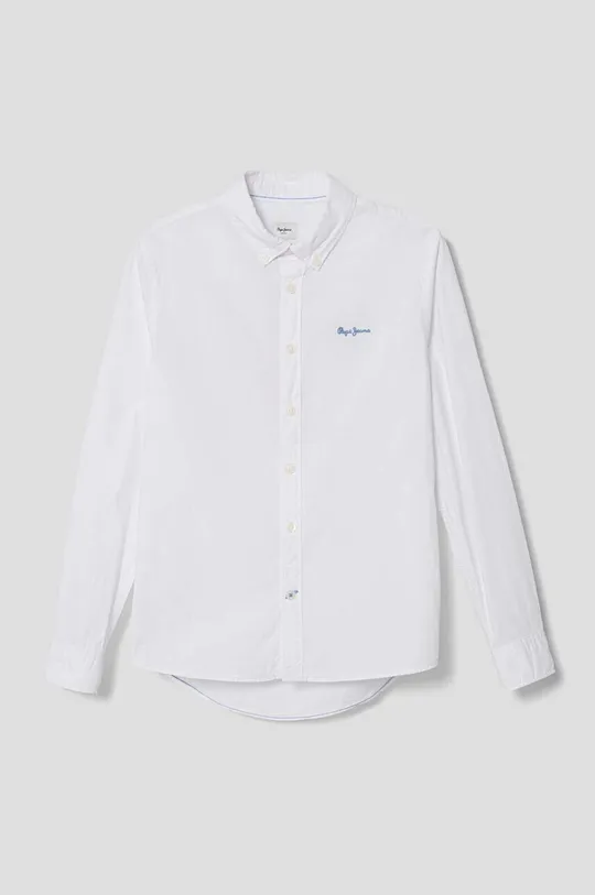 λευκό Παιδικό βαμβακερό πουκάμισο Pepe Jeans JAYME Για αγόρια