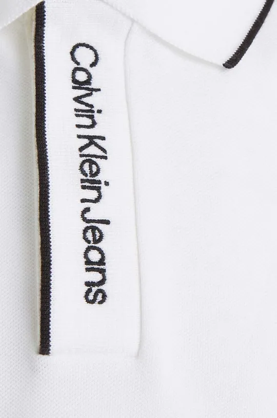 bijela Dječja polo majica Calvin Klein Jeans
