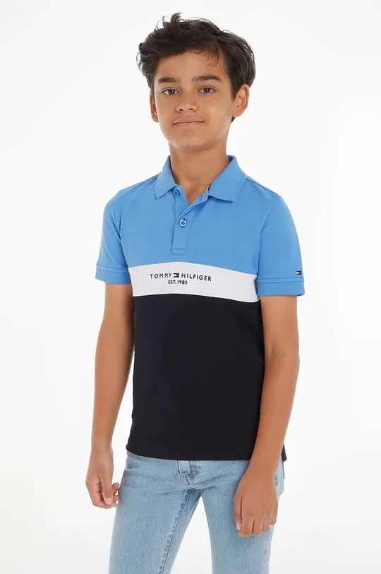 μπλε Παιδικό πουκάμισο πόλο Tommy Hilfiger Για αγόρια