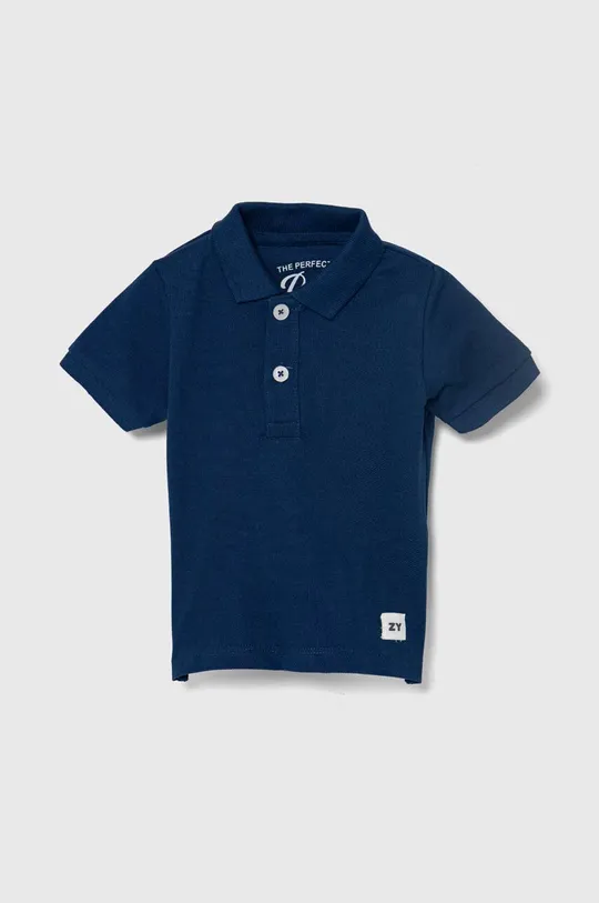 mornarsko modra Otroške bombažne polo majice zippy Fantovski