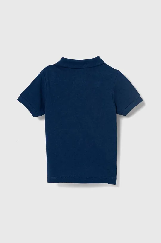 Дитяча бавовняна футболка поло zippy темно-синій