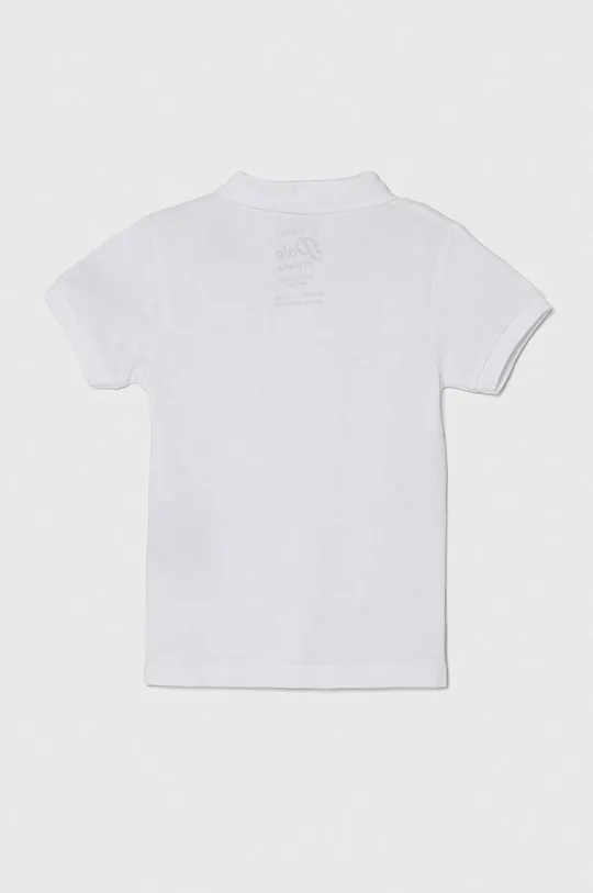 Дитяча бавовняна футболка поло zippy білий