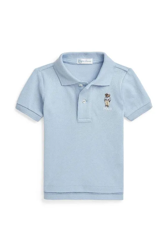 μπλε Βρεφικά βαμβακερά μπλουζάκια πόλο Polo Ralph Lauren Για αγόρια