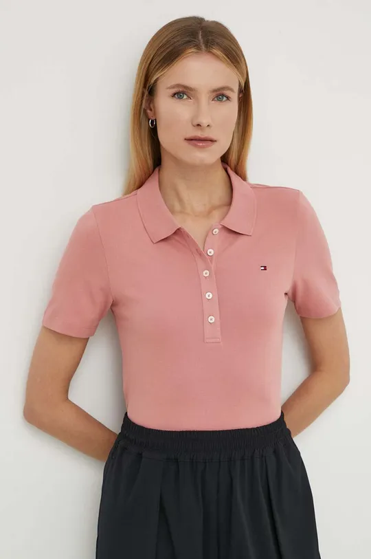 rosa Tommy Hilfiger polo Donna