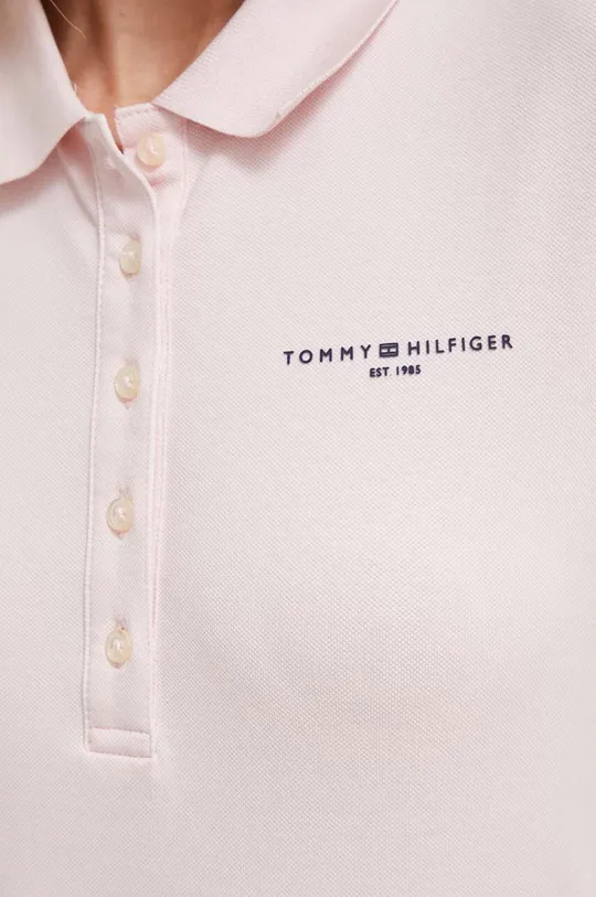 różowy Tommy Hilfiger polo