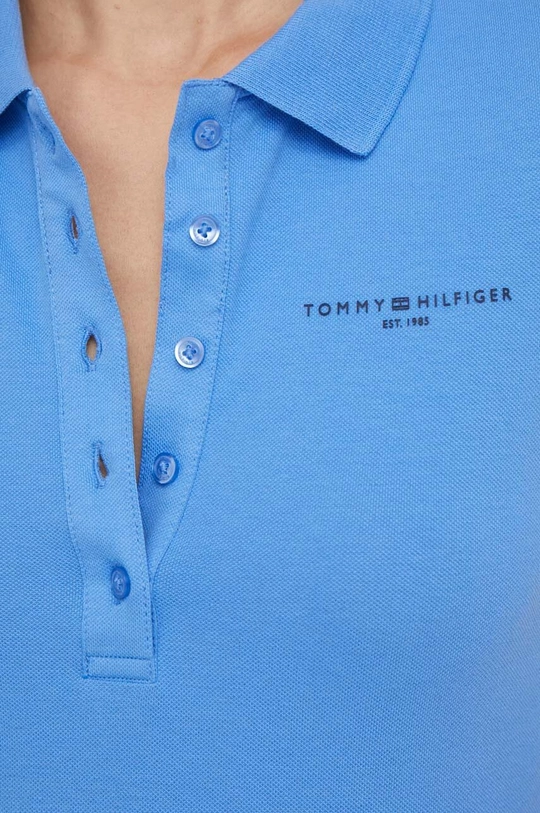 голубой Поло Tommy Hilfiger