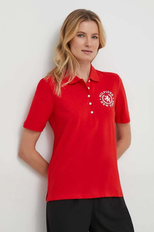 crvena Polo majica Tommy Hilfiger Ženski