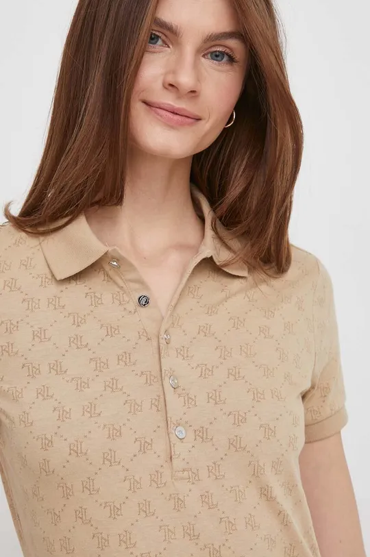 béžová Polo tričko Lauren Ralph Lauren