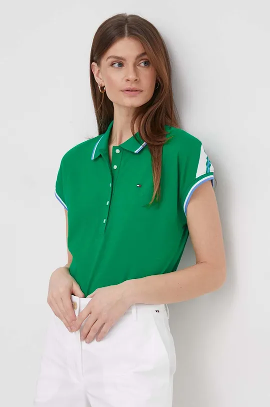 zelena Polo majica Tommy Hilfiger Ženski