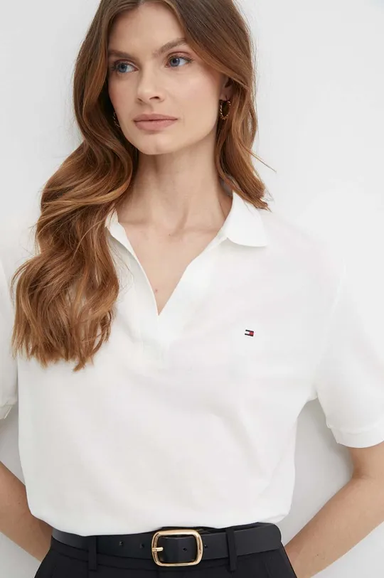 beżowy Tommy Hilfiger polo