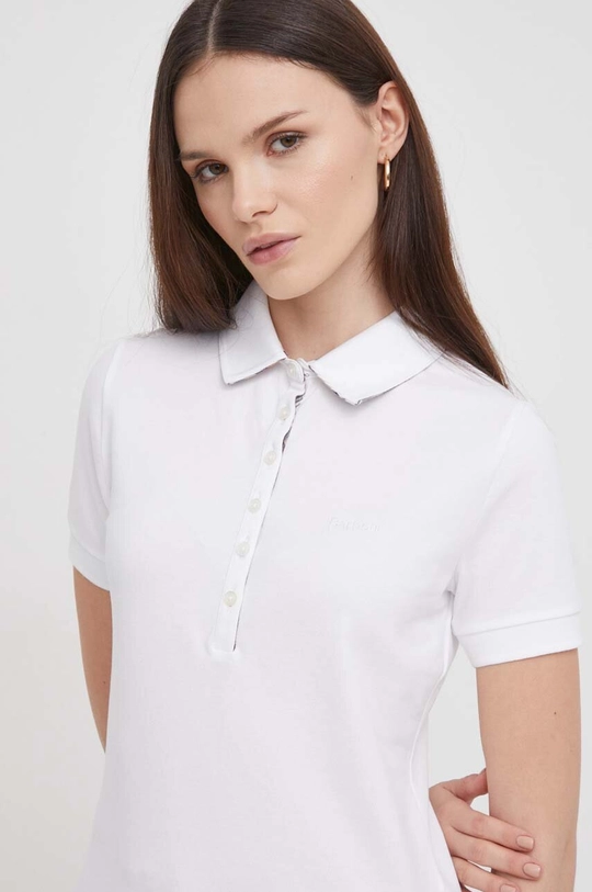 biały Barbour polo