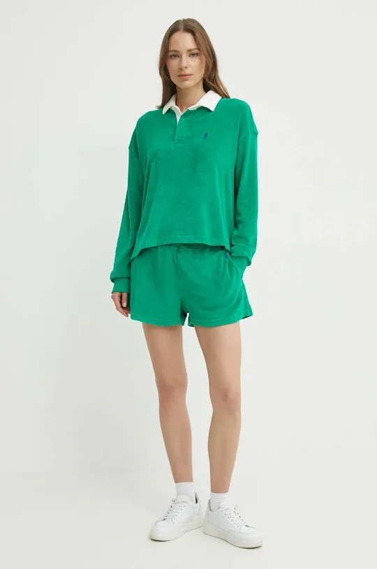 Majica z dolgimi rokavi Polo Ralph Lauren zelena