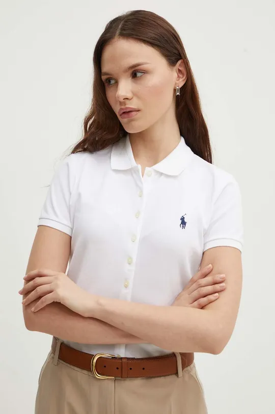 biela Polo tričko Polo Ralph Lauren