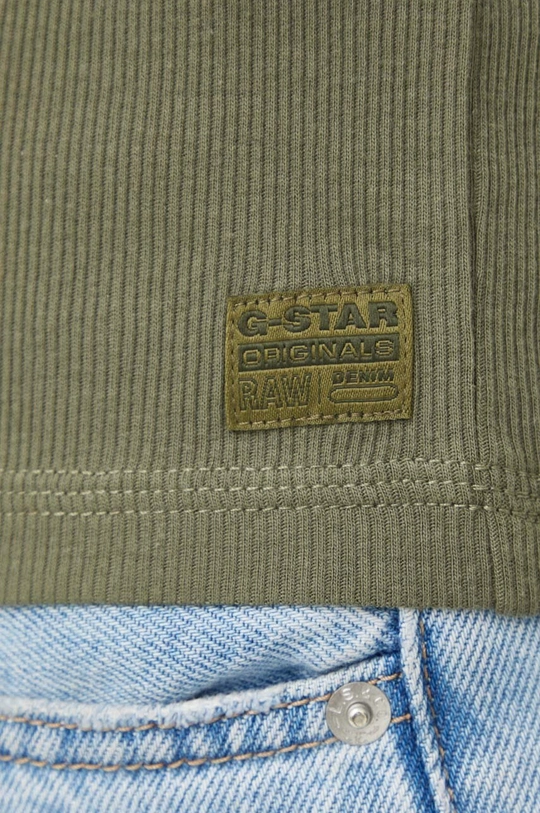 Bombažna majica z dolgimi rokavi G-Star Raw Ženski